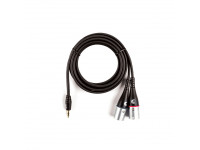 1/8 Inch to Dual XLR Audio Cables D'Addario Adaptador mini-jack para XLR Dual Stereo